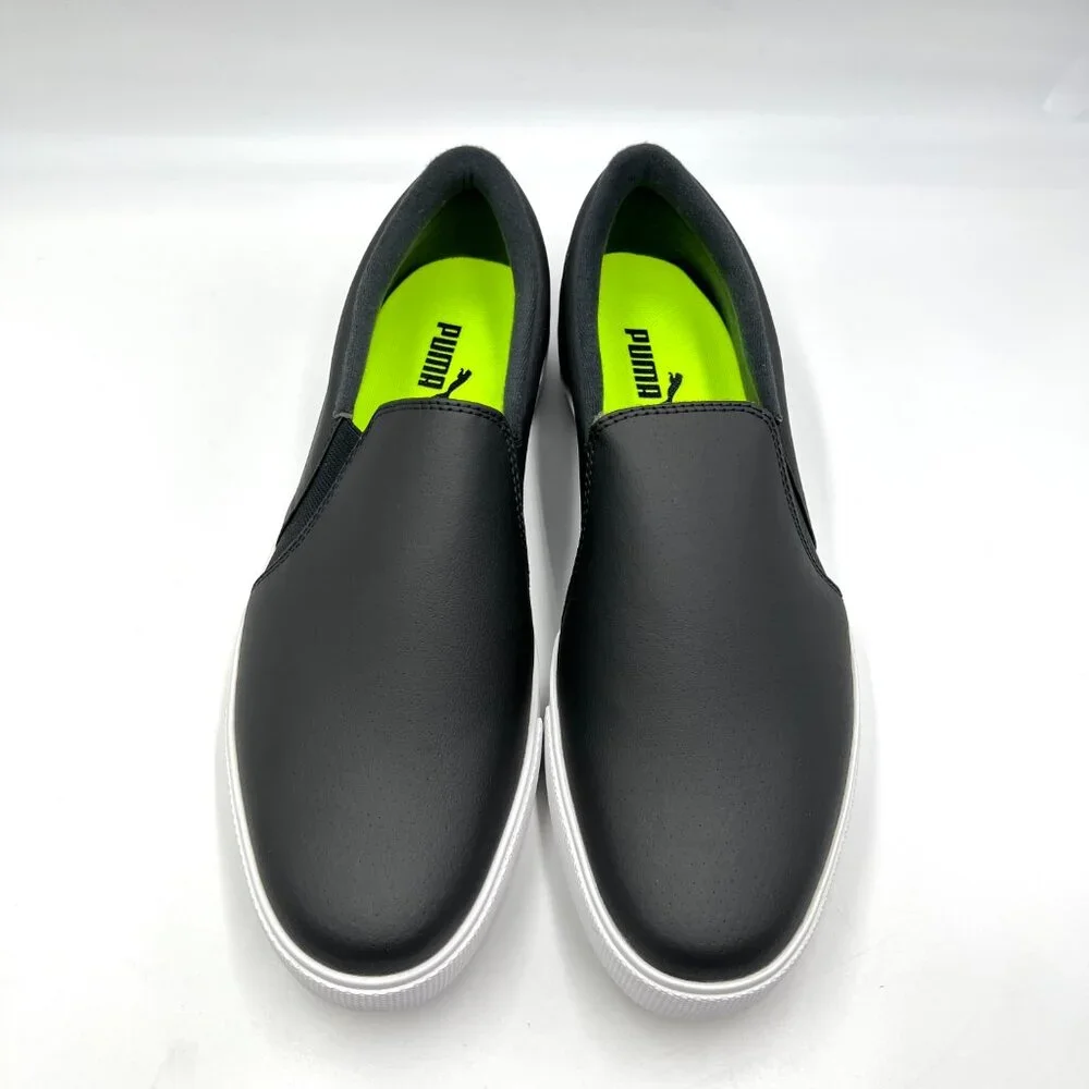 Puma Womens Size 11 Tustin Fusion‎ Black White Spikeless Golf Shoes Sneakers